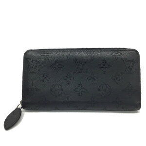 Louis Vuitton Zippy Wallet Monogram Mahina Black Zip Around Long